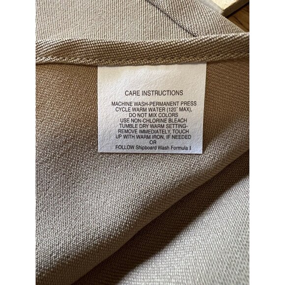 Vintage USN US Navy Creighton Official Uniform‎ Khaki Military Shirt Size L NWT - Picture 8 of 11